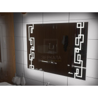 Зеркало для ванной с подсветкой Ливорно 100х80 см