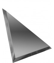 Треугольная зеркальная плитка графит 200x200 мм